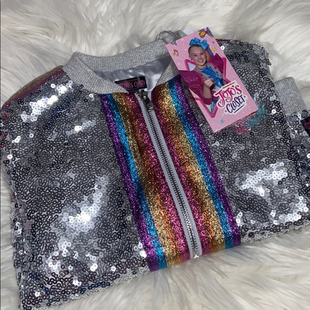 JOJO siwa NWT sequin jacket size medium 7/8